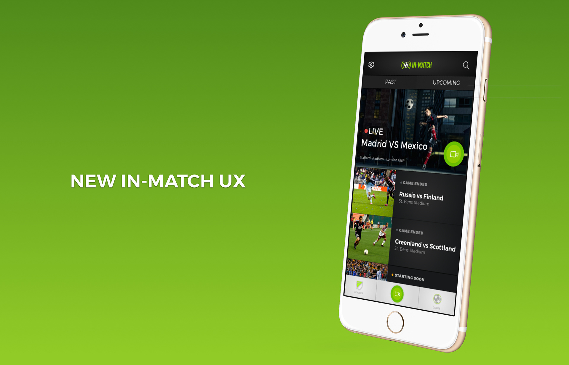 InMatch Sports live match mobile direction